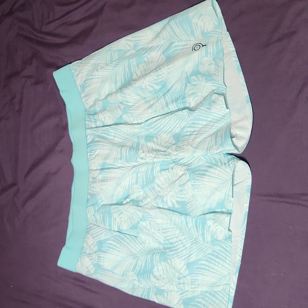 Pickleball Shorts BADDLE Women’s XXL 5” Inseam, Inner liner, Aqua NWT - Picture 6 of 14